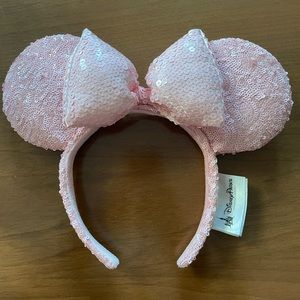 Disney ears pink sequins